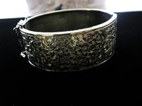 Victorian Silver Bracelet Engraved Victorian Bracelet Silver Bracelet 1890's Bracelet 1900s